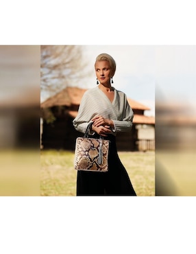 Bolsa satchel Angelozano México Querido de piel
