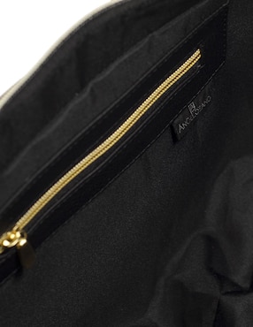 Bolsa tote AngeLozano Mazatlán tipo charol grabado negro