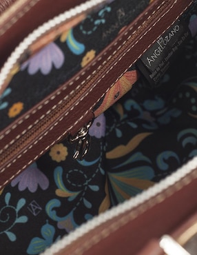 Bolsa satchel Angelozano México Querido de piel