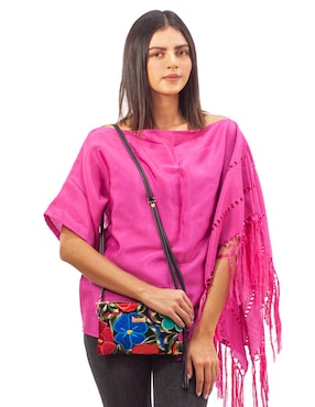 Bolsa wristlet Angelozano México Querido de piel
