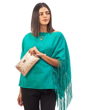 Bolsa wristlet Angelozano México Querido de piel