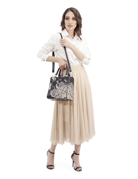 Bolsa satchel Angelozano México Querido de piel