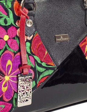 Bolsa tote Angelozano SALMA PIEL TELAR de piel