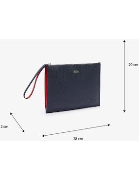 Bolsa wristlet Lacoste para mujer