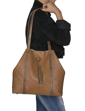 Bolsa hobo Hj Hinojosa de piel para mujer