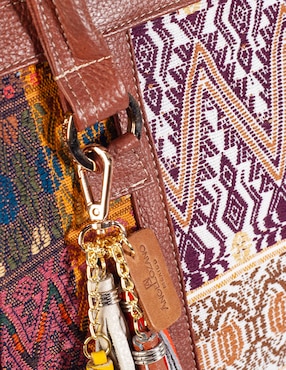 Bolsa tote Angelozano México Querido de piel para mujer