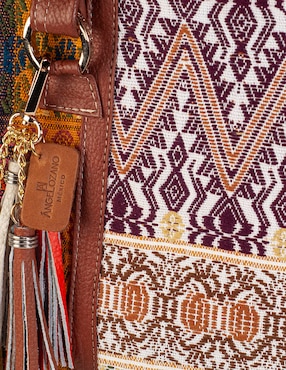 Bolsa tote Angelozano México Querido de piel para mujer