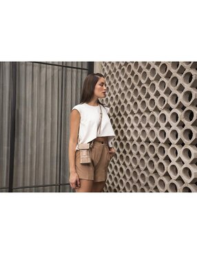 Bolsa crossbody Niuh Bisbita de piel para mujer