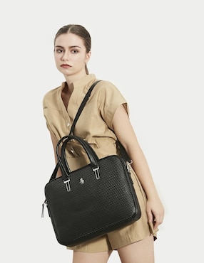 Maletín porta laptop Hpc Polo 10 pulgadas de vinipiel