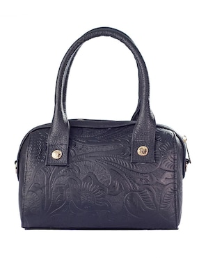 Bolsa bowler Angelozano Alix de piel para mujer