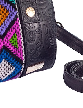 Bolsa bowler Angelozano Alix de piel para mujer