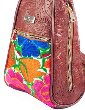Bolsa messenger Angelozano Celia de piel para mujer