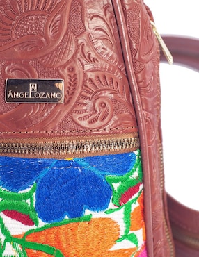 Bolsa messenger Angelozano Celia de piel para mujer