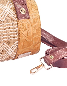 Bolsa bowler Angelozano Alix de piel para mujer