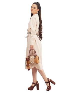 Bolsa bowler Angelozano Alix de piel para mujer