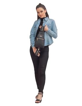 Bolsa messenger Angelozano Celia de piel para mujer