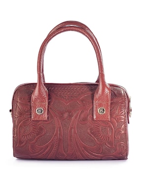 Bolsa bowler Angelozano Alix de piel para mujer