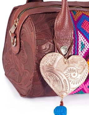 Bolsa bowler Angelozano Alix de piel para mujer