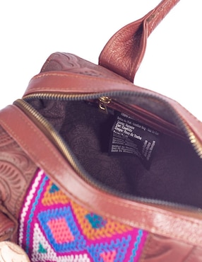 Bolsa bowler Angelozano Alix de piel para mujer
