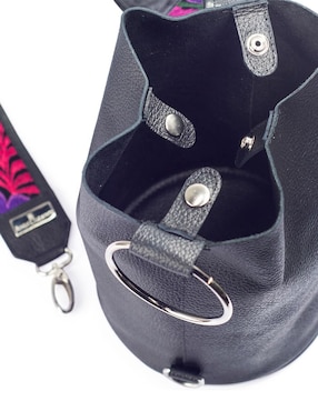 Bolsa bucket Angelozano Dolores de piel para mujer
