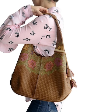 Bolsa hobo Hj Hinojosa Nowei de cuero para mujer