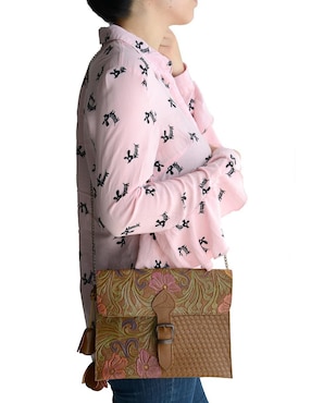 Bolsa crossbody Hj Hinojosa Nowei de cuero para mujer
