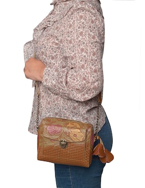 Bolsa crossbody Hj Hinojosa de cuero para mujer
