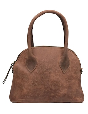 Bolsa bowler Hj Hinojosa de cuero para mujer