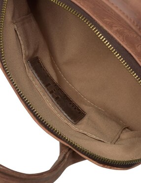 Bolsa bowler Hj Hinojosa de cuero para mujer