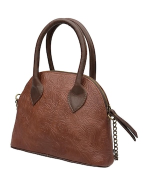 Bolsa bowler Hj Hinojosa de cuero para mujer