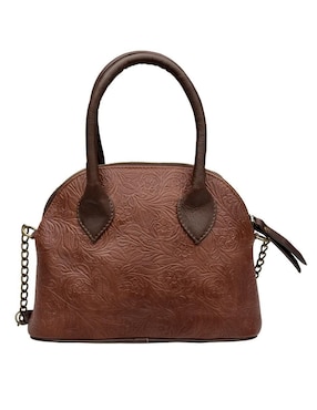 Bolsa bowler Hj Hinojosa de cuero para mujer
