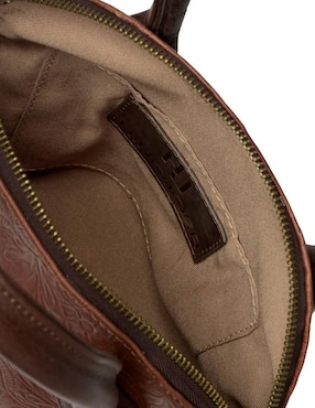 Bolsa bowler Hj Hinojosa de cuero para mujer
