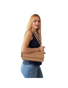 Bolsa clutch Dua Mila Moda Atemporal de piel para mujer