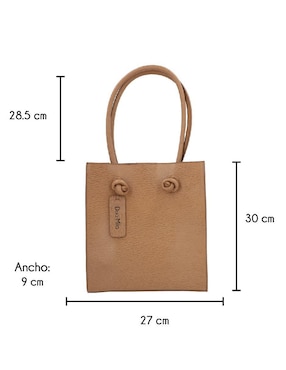 Bolsa tote Dua Mila de piel para mujer