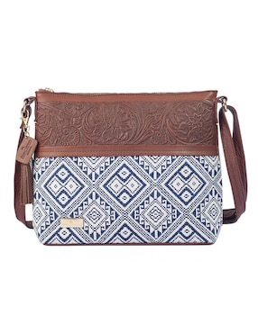 Bolsa Crossbody Angelozano Jazmín De Piel Para Mujer