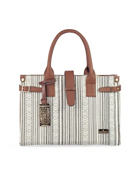 Bolsa satchel Angelozano Samantha de piel para mujer