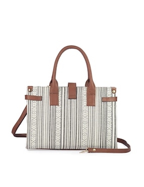 Bolsa satchel Angelozano Samantha de piel para mujer