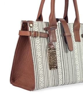 Bolsa satchel Angelozano Samantha de piel para mujer
