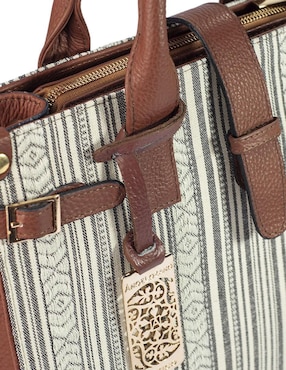 Bolsa satchel Angelozano Samantha de piel para mujer