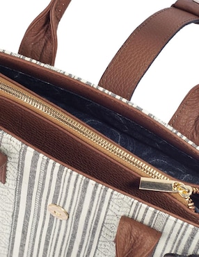 Bolsa satchel Angelozano Samantha de piel para mujer
