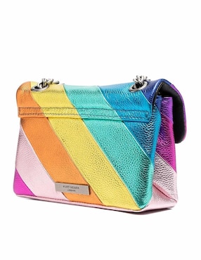 Bolsa flap Kurt Geiger Kensington Mini de piel para mujer