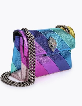 Bolsa flap Kurt Geiger Kensington Mini de piel para mujer