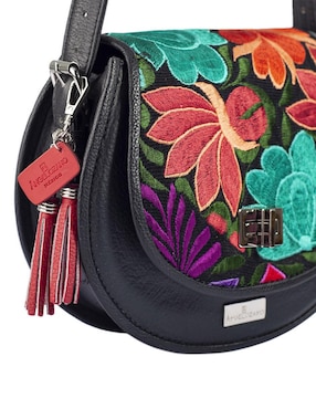 Bolsa crossbody Angelozano Natalia Telar de piel para mujer