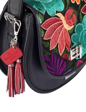 Bolsa crossbody Angelozano Natalia Telar de piel para mujer