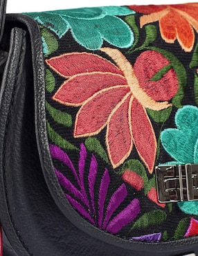 Bolsa crossbody Angelozano Natalia Telar de piel para mujer