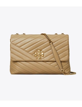 Bolsa Flap Tory Burch Chevron De Cuero Para Mujer