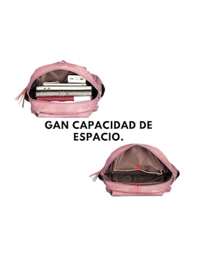 Backpack Likëpink de cuero para mujer