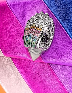 Bolsa crossbody Kurt Geiger Kensington Rainbow de cuero para mujer