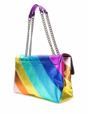 Bolsa crossbody Kurt Geiger Kensington Rainbow de cuero para mujer