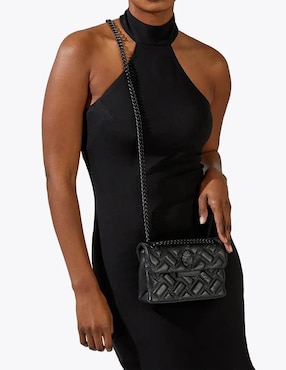 Bolsa flap Kurt Geiger de cuero para mujer